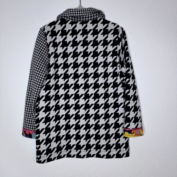 NEW Finding Foxtale Girls Be Bold Blazer Size 5 Houndstooth Black Colorful $74 - Picture 6 of 10